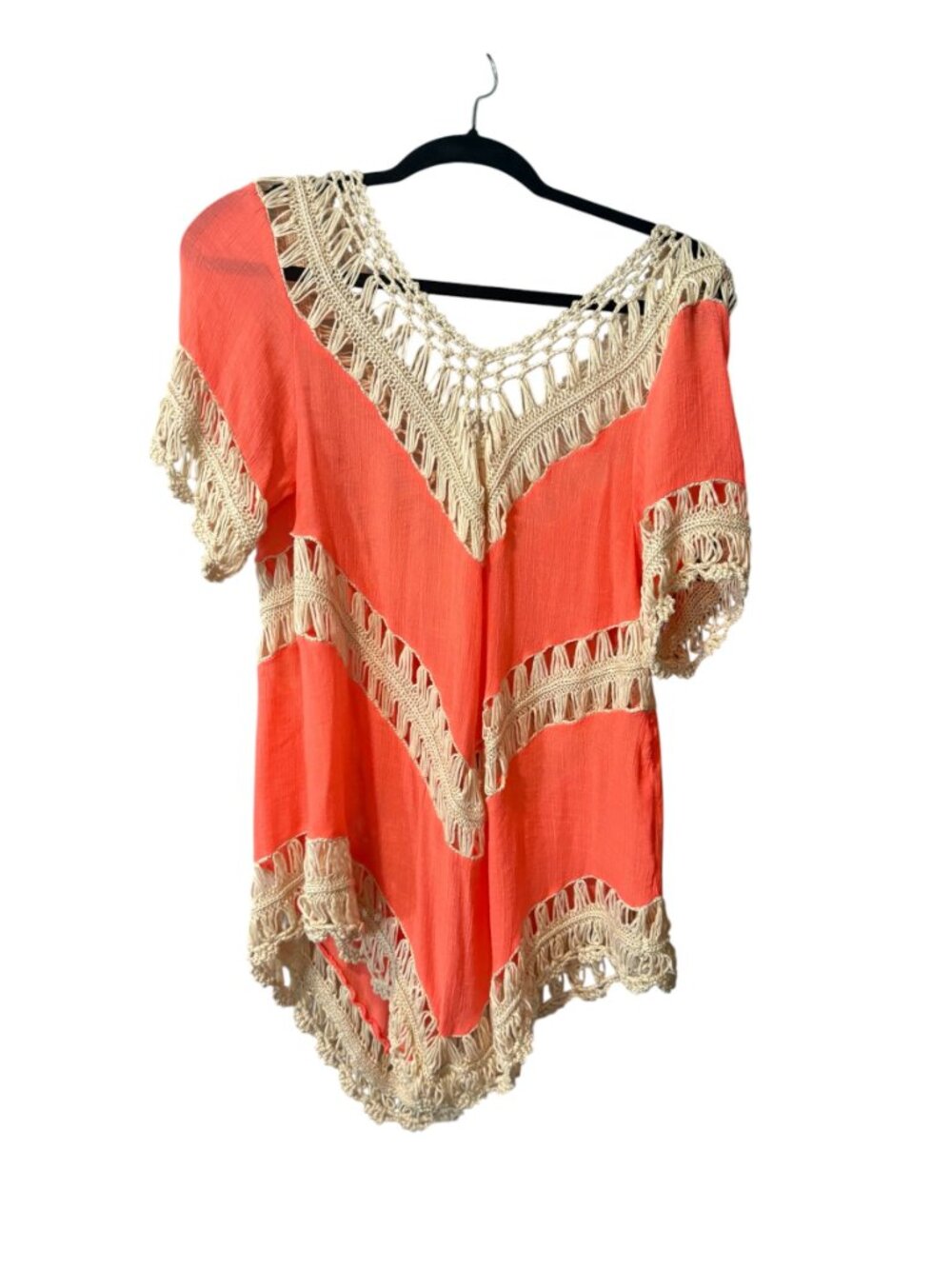 Umgee Crochet Trim Tunic Top - Picture 5 of 8